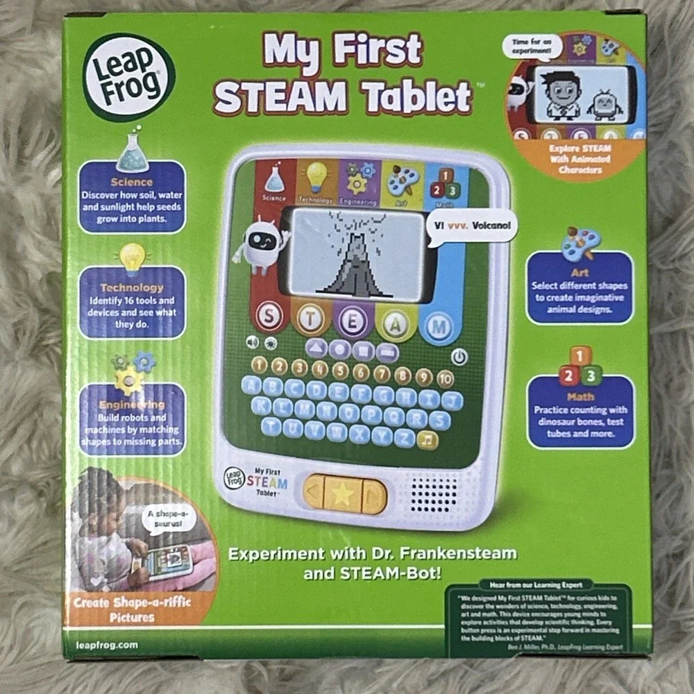 Leap Frog My First STEAM‎ Learning Tablet Educational, Age 2+  - New In Box